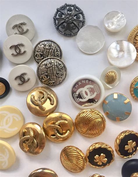 vintage chanel button|antique chanel buttons.